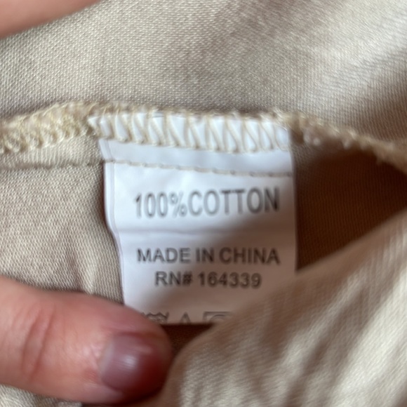 Petal & Pup Beige Tie Crop Top- Size 6/Small - Picture 6 of 10